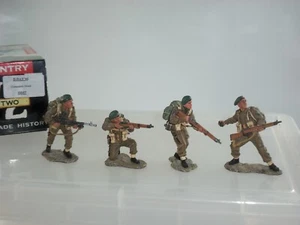 JUEGO DE SOLDADOS DE METAL REY Y PAÍS DD057 DE LAS FUERZAS DEL EJÉRCITO BRITÁNICO COMANDO ATAQUE - Imagen 1 de 2