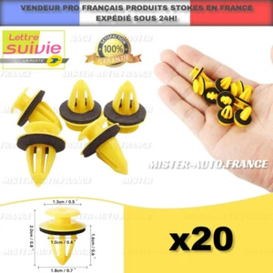x20 Clips Fixation Renault Clio Dacia Duster Sandero etc Panneau Porte Garniture - Imagen 1 de 13