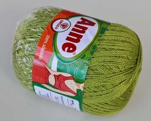 Hilo de Crochet/Hilo CIRCULO ANNE Algodón Mercerizado - #5800 VERDE APAGADO -547 yardas - Imagen 1 de 1