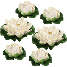  Set of 3 Pond Decor Water Lily Artificial Lilies Plants Live Outdoor Indoor