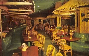 Hotel Nicollet exotisches Waikiki Zimmer Innenansicht Minneapolis, MN Vintage Postkarte - Bild 1 von 2