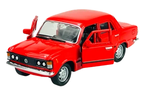 WELLY FIAT 125p RED 1:34 POLISH CLASSICS DIE CAST METAL MODEL NEW IN BOX 42399 - Picture 1 of 6