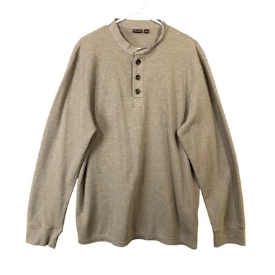 Pullover de punto gofre Great Northwest para hombre tostado mangas largas usado en excelente estado Foto 1 de 4