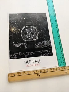 1-page Clipping Lunar Pilot Meteorite archive series watch photo Bulova Print Ad - Bild 1 von 1