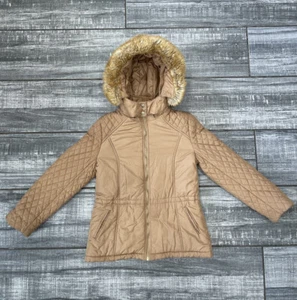 CHLOE JACKET COAT Hooded fur kids size 10 - Picture 1 of 13