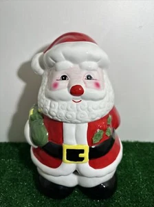 1986 Ceramic Santa Vintage Cookie Jar 11" Holiday Collection World Bazaars Inc - Picture 1 of 16