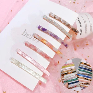 Hair Grips Barrette Snap Clips Crystal Pins Hairpin Slide Accessories Women's - Picture 1 of 14