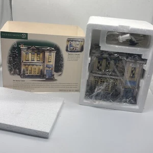 Vintage Department 56 Christmas In The City Series 5th Avenue Salon 1999 #58950 - Picture 1 of 9