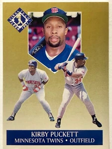 INSERTOS 1991 ULTRA DORADO - PUCKETT KIRBY, gemelos, tarjeta #8, casi nuevo - Imagen 1 de 2