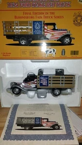 Crown Premiums 2003 Bloomsburg Fair 1934 Ford Stake Bed Truck 1/24 - Picture 1 of 16