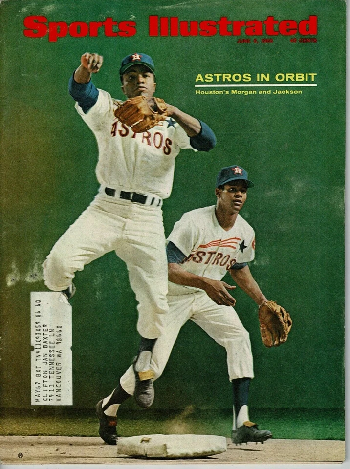 June 6, 1966 Joe Morgan Houston Astros In Orbit Sports Illustrated - Image 1 of 1