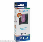 Kidz Play Bluetooth Headset For Ps3 Sony Playstation Wireless Volume 85db Pink