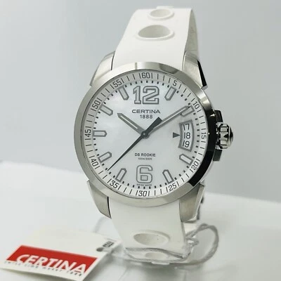 Certina DS Rookie Unisex Steel Sapphire Crystal White MOP Dial 40mm Swiss Watch - image 1 of 4