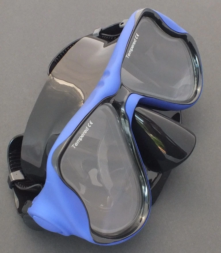 Snorkelling Scuba Diving Liquid Silicone Mask WIL-DM-12RB rubber coating