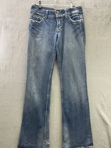 Miss me Flared Jeans Womens 27 Faded Blue Demin - Picture 1 of 9