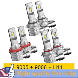 9005 9006 6500K White Bright Xenon LED Super Fog Driving Light Bulb Kit CANBUS - Picture 1 of 9