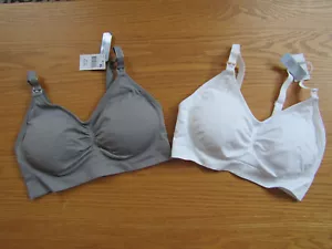 2 PREGNANT WOMAN'S / FEMALE NURSING BRAS - MOTHERHOOD MATERNITY - EXTRA LARGE - Picture 1 of 8