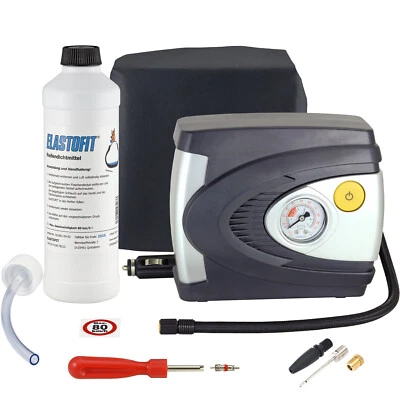 ELASTOFIT Reifenpannenset Basic S 12V Kompressor Pannenset Dichtmittel MHD 2035