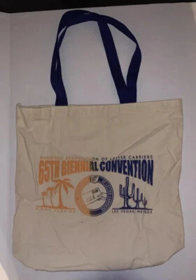 NALC Carteros Convención Barco Y Bolso de Mano Lona Unión Hecho en EE. UU. Libro Foto 1 de 4