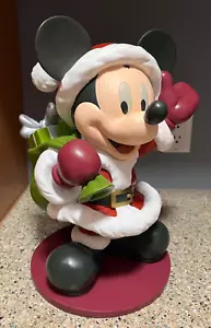 2006 Disney Christmas MICKEY MOUSE Presents Statue Decoration 14" - Picture 1 of 4