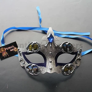 Máscara de Mascarada Veneciana Azul Fiesta Baile de graduación Boda Halloween Disfraz Mardi Gras - Imagen 1 de 3