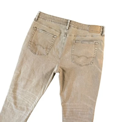 American Eagle Mens AirFlex+ Slim Fit Jeans Khaki Tan Denim Casual 36x30 - Image 1 of 4
