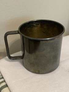 Vintage Campbell Suppe versilbert Tasse Wm. A. Rogers M-m-m gut - Bild 1 von 5