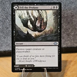 MTG Fell the Profane / Fell Mire Modern Horizons 3 Non Comuni 244 NM Fresh Pull - Foto 1 di 2