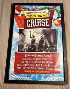 Póster autografiado 2015 Florida Georgia Line Cruise, Brian Kelley, Tyler Hubbard - Imagen 1 de 7