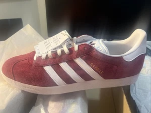 Adidas Originals GAZELLE B41645 RED BUGUNDY MEN'S SNEAKERS leather - Picture 1 of 10