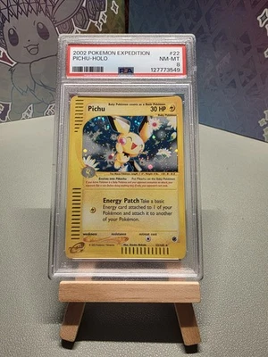 Pichu 022/165 Expedition Base Set Holo - PSA 8 - Image 1 of 2