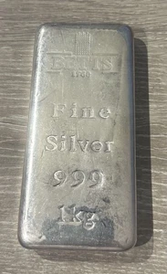 1kg silver Bullion Bar 0.999 - Picture 1 of 4