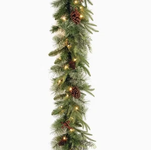 National Tree Company 9-ft. Pre-Lit Carolina Pine Artificial Christmas Garland - Picture 1 of 5