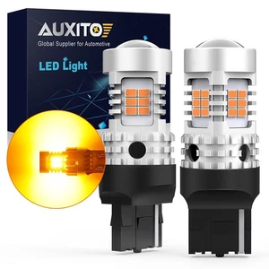 CANBUS AUXITO 7440 LED Turn Light Signal Amber Stop Tail Yellow ERROR Bulb FREE - Picture 1 of 11