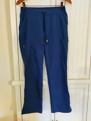 Women's Greys Anatomy By Barco 5 Pocket Drawstring Scrub Pants  BLUE P XS - Image 1 of 4