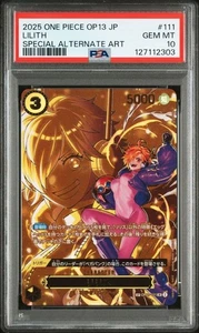 PSA 10 Lilith SR SP OP07-111 2025 ONE PIECE Card Japanese - Picture 1 of 2