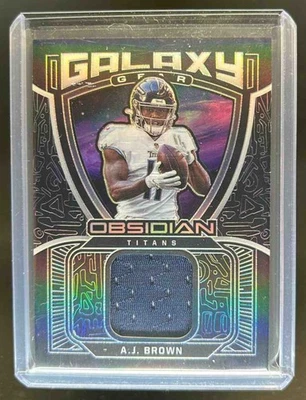 2021 Obsidian AJ Brown Galaxy Gear Jersey #/100 Titans - Image 1 of 2