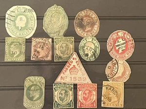 Stamp Lot British Empire Stationary Stamps QV-KGV - Picture 1 of 1