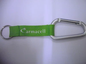 7 mm de diámetro aluminio gancho carabina llavero/cadena de metal - Imagen 1 de 2