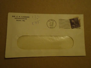 Dr J. Busta A. Ladson veterinario OLNEY MD 1958 - Foto 1 di 1