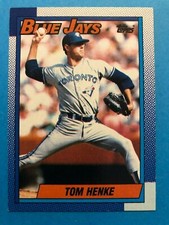1990 Topps Toronto Blue Jays Baseball Card #695 Tom Henke