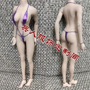 1/6 Púrpura Bikini Traje de Baño Conjunto Ropa Para 12 pulgadas Mujer PH Ropa Figura Para - Imagen 1 de 6