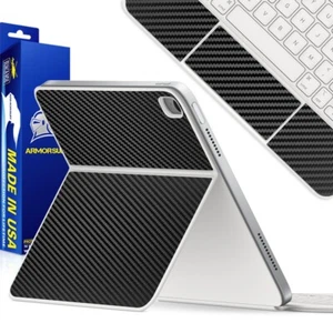 ArmorSuit Black Carbon Fiber Skin for Magic Keyboard for iPad 10.9 10th Gen USA - Picture 1 of 6