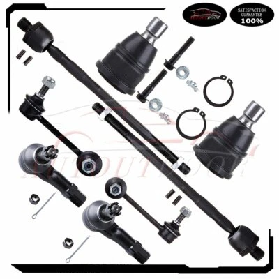 8Pcs Front Ball Joints Steering Tie Rod For 1993-97 Ford Probe Mazda 626 MX-6 - Image 1 of 4
