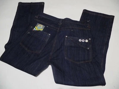 MISKEEN Jeans Hand Pocket Blue Denim Streetwear Hip Hop Men's 40x32  - Image 1 of 4