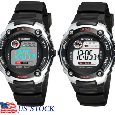 Hot Kids ребенка мальчика девочки многофункциональный водонепроницаемый цифровой спортивные часы лучший подарок - Изображение 1 из 4