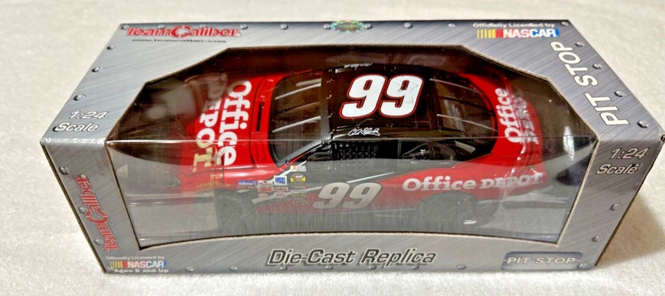 NASCAR Team Caliber Pit Stop 1 24 Die Cast Replica Office DEPOT 99 Carl Edwards