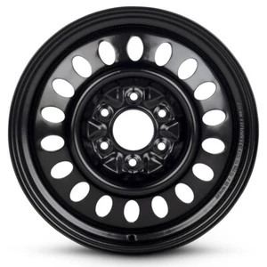 New Wheel for 2002-2009 Chevrolet Trailblazer 17x7 inch Steel Rim Painted Black - Picture 1 of 5