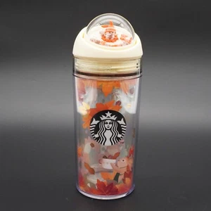 Bicchiere Starbucks 2021 metà autunno volpe foglia acero clessidra a forma di sfera LEGGI! - Foto 1 di 6