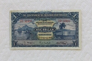 Trinidad und Tobago Banknote, 1 Dollar von 1939 - Bild 1 von 6